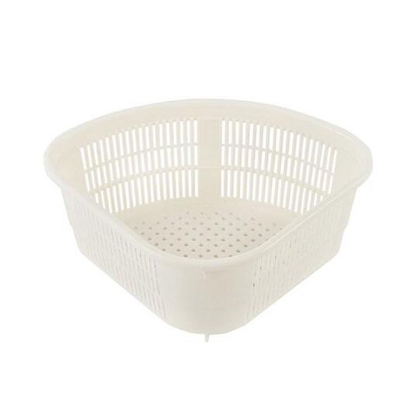 Clearance Under $2.04! 1 Pack Triangular Sink Drain Basket, Corner Storage Rack for Kitchen (White, One Size)