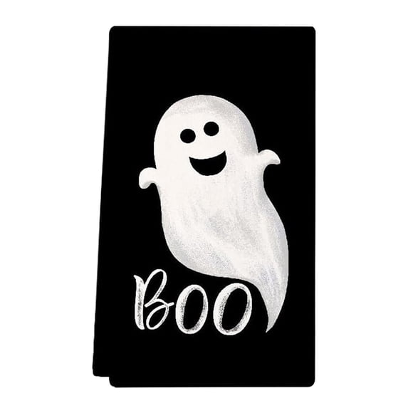 Clearance Under $2.06! 1 Pack Halloween Kitchen Towel 60x40cm Cotton Decorative Dish Towel for Festive Kitchen Dining Table (One Size E)
