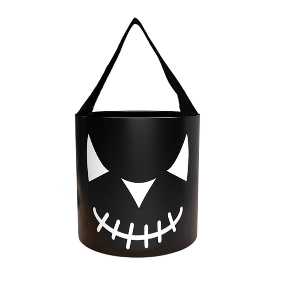 Clearance Under $2.09! 1 Pack Halloween Glowing Candy Tote, LED 3D Bucket with Handle, for Party Favors
