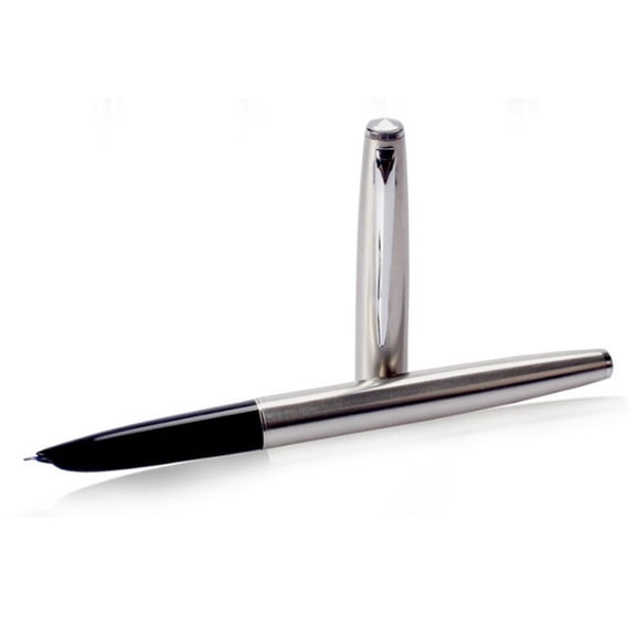 Clearance Under $2.14! 1PC Jinhao 911 Extra Fine Pen, 0.38mm Silver Fountain Pen for Precision Writing, Metal & Plastic, for Daily Use, (Silver)