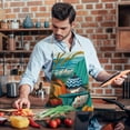 thumbnail image 1 of Clearance Under $2.19 Linen Thanksgiving Apron Sunflower Pumpkin Print Kitchen Cooking Baking Apron, 1 of 4