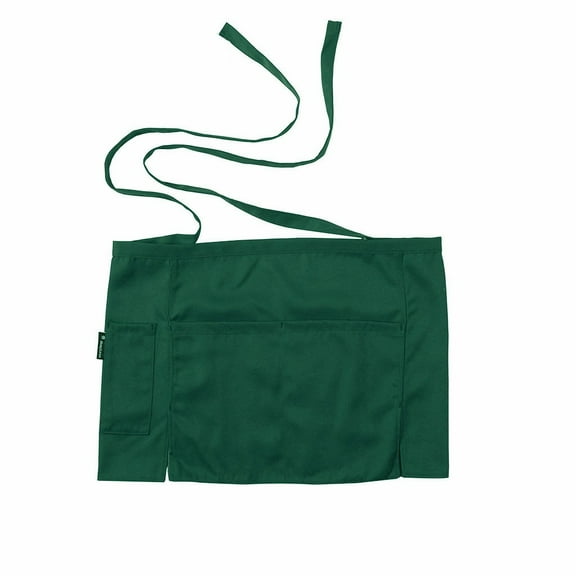 Clearance Under $2.26! 1 Pack Unisex Waist Apron with Pockets – Polyester, Short Style (Navy)