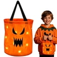 thumbnail image 1 of Clearance Under $2.3! 1 Pack LED Light Up Halloween Candy Bucket Bag with Handle (Open Mouth), 1 of 5