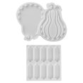 thumbnail image 1 of Clearance Under $2.3! 1SET 2-Piece Hollow Pumpkin Silicone Mold, DIY Resin Casting for Halloween Decor, Silica gel, (One Size, B), 1 of 9
