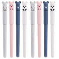 thumbnail image 1 of Clearance Under $2.4! 1 Set of 8 Erasable Rolling Ball Pens, 0.5mm Fine Point Retractable Pens with Eraser, Smooth Writing Refillable Gel Pen Set, 1 of 8