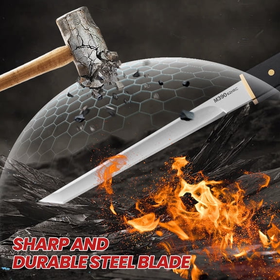 Clearance Under $2.54! 1 Pack Fruit Knife with Sheath, Stainless Steel Paring Knife for Outdoor and Kitchen (Black, One Size)