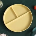 thumbnail image 1 of Clearance Under $2.59 T-Shaped Divided Dinner Plate, 4-Compartment Grid Plate, Microwave Safe Reusable Plate, 1 of 5