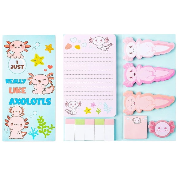 Clearance Under $2.84! 1PC Shaped Sticky Notes Pad, Cute Cartoon Message Notepad with Strong Adhesive, Paper, for Office & Home, (21x11cm, Angel)