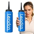 thumbnail image 1 of Clearance Under $2.89 1L Sports Water Bottle with Long Nozzle, Squeeze-Type Hydration Bottle for Gym Workout Training, 1 of 5