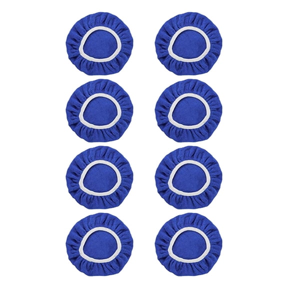 Clearance Under $ 2.89 8-Piece Microfiber Polishing Bonnet Set, Soft Buffing Pad Covers for Car Waxing, Fit 5-6 Inch Orbital Polishers