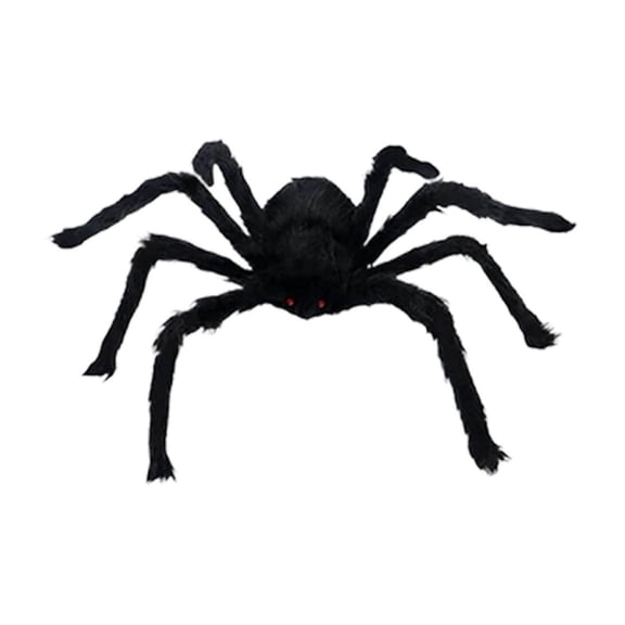 Clearance Under $2 Halloween Giant Plush Spider, Realistic Hairy Prop for Yard Parties