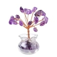 thumbnail image 1 of Clearance Under $2 Handmade Copper Wire Gemstone Tree, Natural Crystal Ornament for Home Car Desk Decor, Positive Energy Feng Shui Tree C 1PC, 1 of 4
