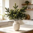 thumbnail image 1 of Clearance Under $2 Long Flocked Pine Branch 24.4in for Christmas Wreath and Garland Making, 1 of 5