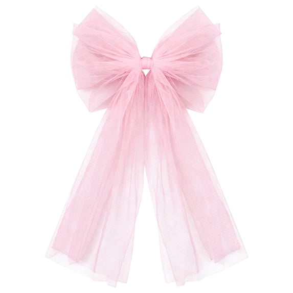 Clearance Under $2 Mesh Bow Ornaments, Decorative Bow for Christmas Tree and Wreath