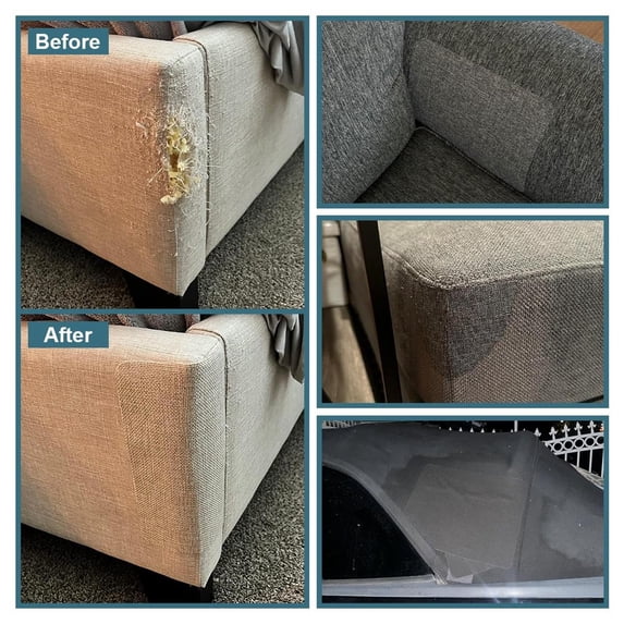Clearance Under $2 | Self-Adhesive Linen Upholstery Patch for Sofa and Furniture Repair