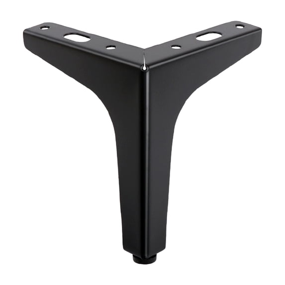 Clearance Under $2 | Solid Metal Furniture Leg – Black 10cm (Single)