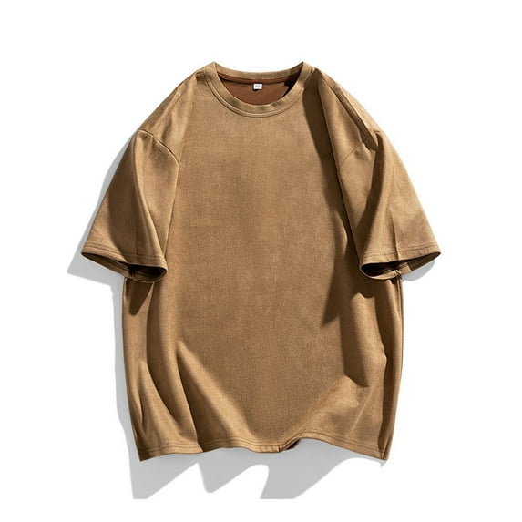 Clearance Under $20 Men Tshirt, Men's Fitness Home Wear Pajamas Color Cotton Solid Color T-shirt Sports