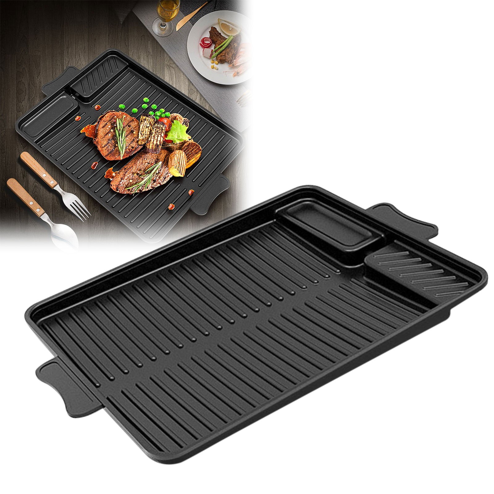 Clearance Under $20 Square Household Baking Pan Non Stick Stone Coating ...