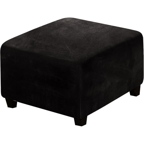 Clearance Under $20 Square Ottoman Ottoman Slipcover Square Footstool Protector Storage Stool Ottoman Stretch With Elastic Bottom Feature Real Velvet