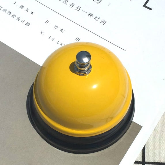 Clearance Under $3.16! 1PC Metal Desk Call Bell, Service Bell for Reception, Restaurant, Bar - Classic Steel Counter Bell (I, One Size)
