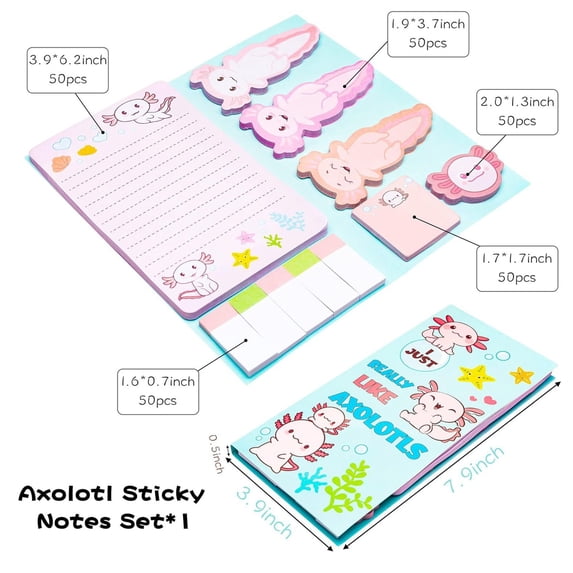 Clearance Under $3.19! 1PC Shaped Sticky Notes Pad, Cute Cartoon Message Notepad with Strong Adhesive, Paper, for Office & Home, (21x11cm, Cow)