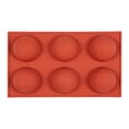 thumbnail image 1 of Clearance Under $3.26! 1PC Silicone Semi-Sphere Cake Mold, 6-Cavity Half-Round Baking Tray - Non-Stick for Jelly, Chocolate, Desserts (C, One Size), 1 of 7