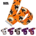 thumbnail image 1 of Clearance Under $3.26! 1ROLL 10Yd Halloween Craft Ribbon, Satin Pumpkin Print for Wreath & DIY, Cloth, (One Size, B), 1 of 9