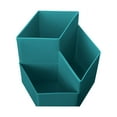 thumbnail image 1 of Clearance Under $3.34! 1PC 360° Rotating Pen Holder, 3-Grid Desk Organizer for Pens & Makeup Brushes, PP, for Home & Office, (12x12x12cm, B), 1 of 5