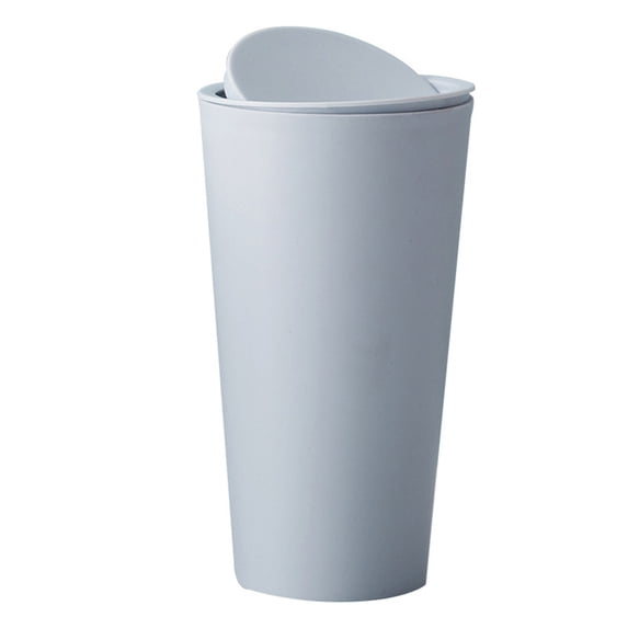 Clearance Under $3.46! 1PC Mini Desktop Trash Can, Small Plastic Waste Bin with Lid - Eco-Friendly for Kitchen, Living Room, Office (Blue, One Size)