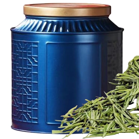 Clearance Under $3.46! Airtight Tin Tea Canister, Large Round Metal Storage Container for Tea Leaves, Coffee, and Dry Goods, Durable Preservation Jar