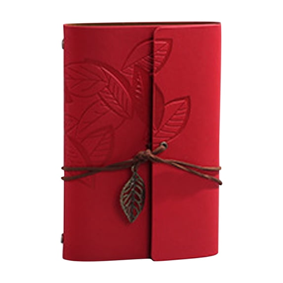 Clearance Under $3.64! 1PC PU Leather Loose-Leaf Notebook, Travel Journal with Refillable Pages, Cowhide Paper, for Writing & Planning, (One Size, F)