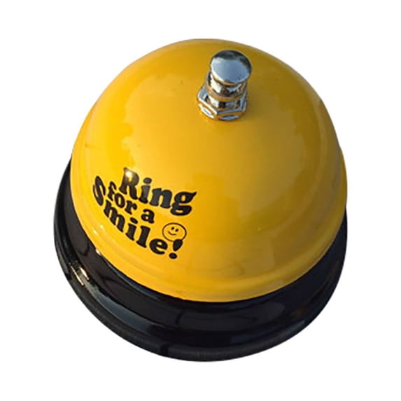 Clearance Under $3.64! 1PC Steel Service Bell, Counter Call Bell for Hotel, Restaurant, Bar - Classic Reception Desk Bell (B, One Size)