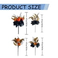 thumbnail image 1 of Clearance Under $3.66! 1BUNCH Halloween Black Floral Arrangement, Artificial Pumpkin & Rose Centerpiece for Home, Plastic, (18.5in, A), 1 of 9