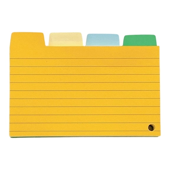 Clearance Under $3.74 1 Pack 100 Tabbed Index Cards for Study and Organization