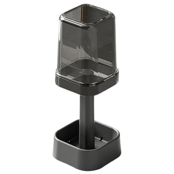 Clearance Under $3.74! 1Pc Toothbrush and Cup Holder Rack for Bathroom Counter (One Size, Grey)