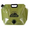 thumbnail image 1 of Clearance Under$3.76! 1 Pcs Foldable Water Storage Container, 8L Collapsible Outdoor Water Bag, Plastic, for Camping Hiking (Green 8L), 1 of 8