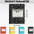 thumbnail image 1 of Clearance Under $3.8! 1 Pack Marble Pattern Wide Ruled Composition Notebook, 200 Pages Thick Paper Sewn Journal, Classic Lined Notepad, 1 of 4