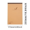 thumbnail image 1 of Clearance Under $3.99! 1PC Blank Note Paper Pad, 60-Sheet Sketchbook for Drawing & Drafting, Paper, for Artists & Designers, (25.5x17.5cm, Kraft), 1 of 5