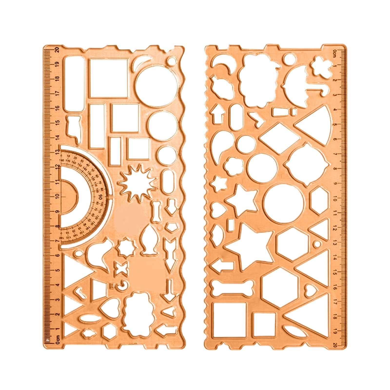 Drawing Table With Ruler Clearance Under $3 Drawing Template Ruler, Geometric Stencil Ruler for ...