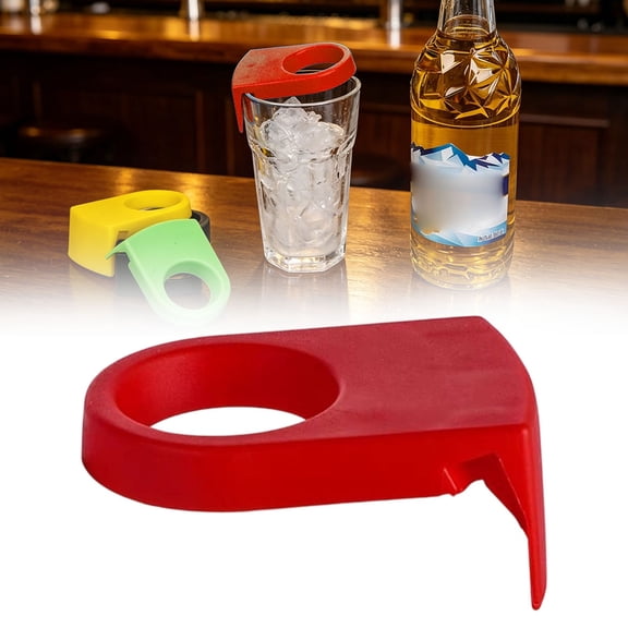 Clearance Under $3 Glass Marker Clip Cocktail Glass Clip For Cocktail Party Marker,Plastic White (1Pc)