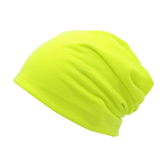 Joau Slouchy Knit Hat for Women, Soft Warm Wool Knitted Winter Hats Double Layer Reversible Skull Cap for All Seasons