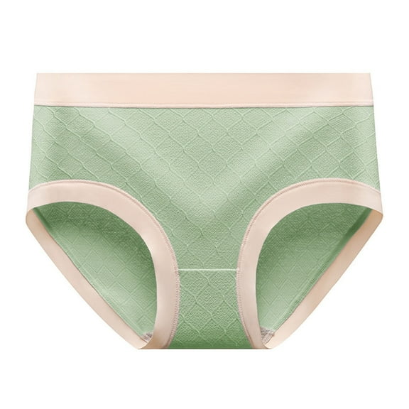 Joau Women's Cotton Underwear Mid Waisted Soft Breathable Panties Full Coverage Stretch Briefs Ladies Panties Postpartum Underwear