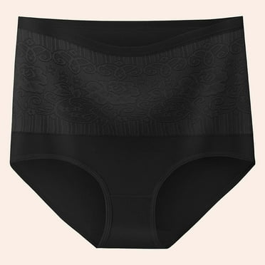 Clearance Under $3 Joau Women's High Waisted Cotton Underwear Full Coverage Briefs Soft Strech Ladies Breathable Panties, Regular and Plus Size