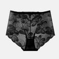 thumbnail image 1 of Joau Women's Invisible Seamless Floral Lace Bikini Underwear Mid Rise Soft Stretch Cotton Cheeky Panties Breathable Ladies Briefs, 1 of 3