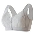 thumbnail image 1 of Ohufall Womens Plus Size Bras Ladies Wire Free Underwear Front Button Daily Lingerie 38B/C-46B/C, 1 of 7