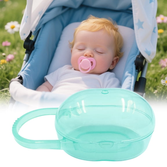 Clearance Under $3 Pacifier Storage Box Green Nipple Storage Box Plastic For Baby Bottle Drying Box Nursery Counter Organizer (A) (1Pc)