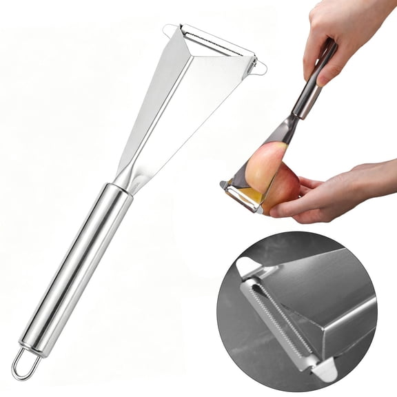 Clearance Under $3 Triangular Peeler Triangle Peeler For Potato Peeling Prep,Stainless Steel Silver (1Pc)