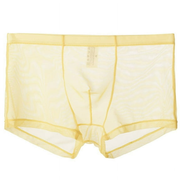 Clearance Under $4.00,Abomasnow Men's Ultra-Thin Mesh Underwear Lightweight See-Through Boxer Briefs Breathable Low Rise Briefs on Clearance