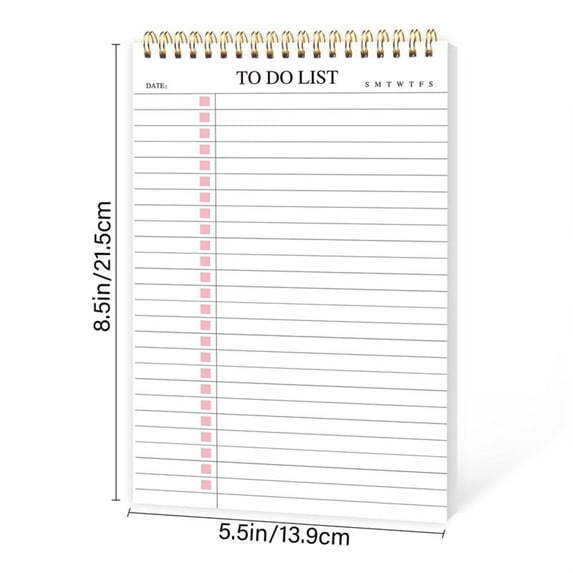 Clearance Under $4.09! 1PC To Do List Notepad, Daily Hourly Schedule Planner for Home & Office, Paper, for Task Management, (One Size, Pink)