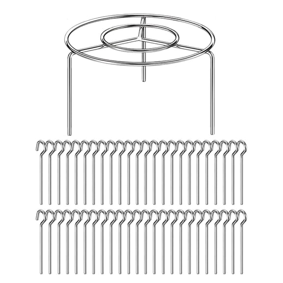 Clearance Under $4.26! 1PC Stainless Steel Vertical BBQ Grill Rack, 48-Skewer Brochette Stand - Home Cooker & Oven Accessory (E, One Size)